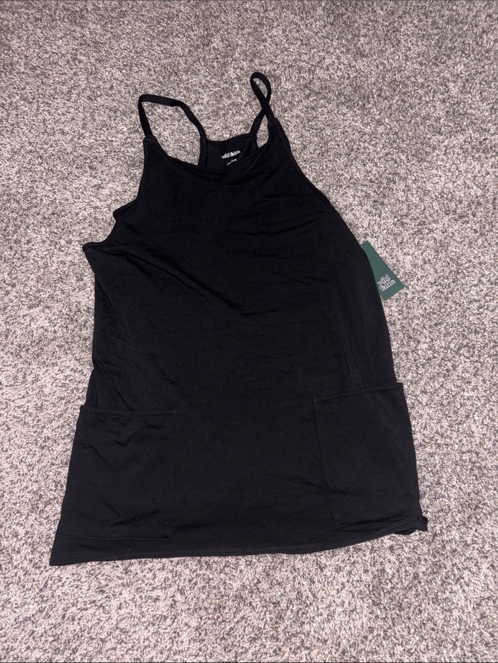 Target Black Tank Top with Front Pockets